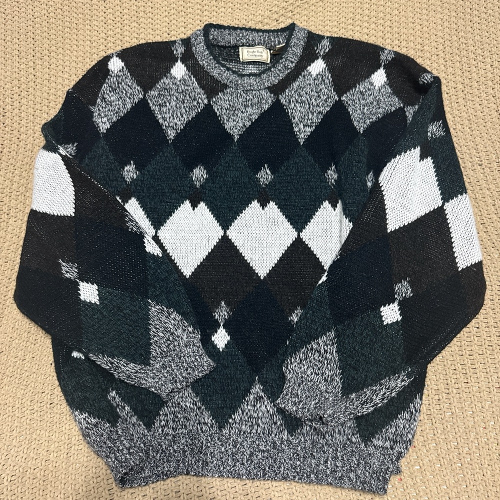 Vintage Argyle Sweater
